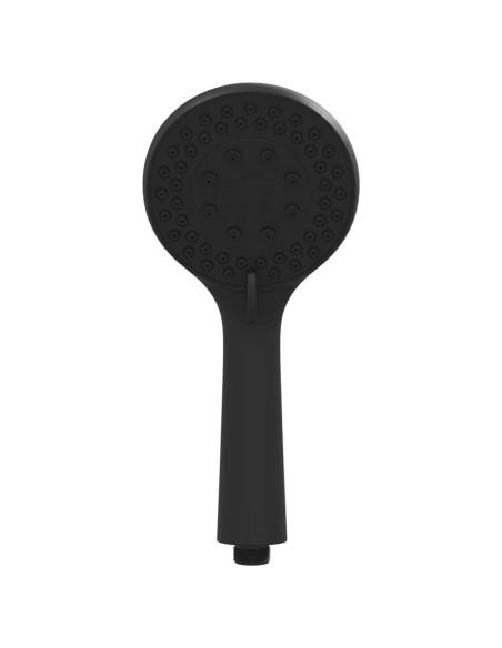 Set di doccia con soffione Nero 150 cm Acciaio Inox