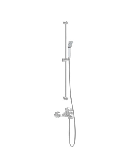 Set di doccia con soffione Cromato 150 cm Acciaio Inox