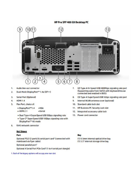 PRO SFF 400 G9 I3 8 512 W11P