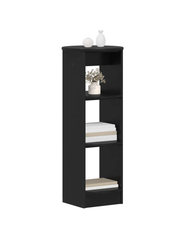 Mobile laterale Nero 40 x 40 x 100 cm Legno ingegnerizzato