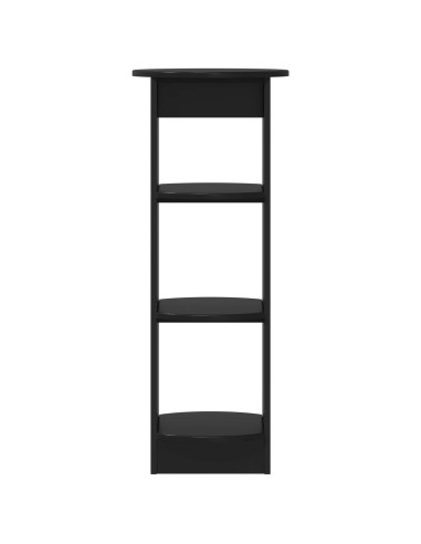 Mobile laterale Nero 40 x 40 x 100 cm Legno ingegnerizzato
