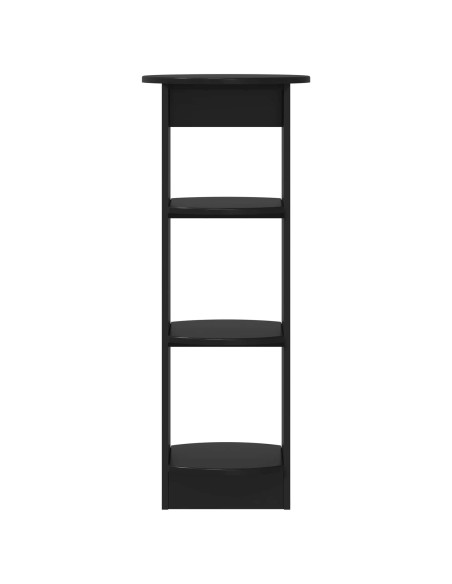Mobile laterale Nero 40 x 40 x 100 cm Legno ingegnerizzato