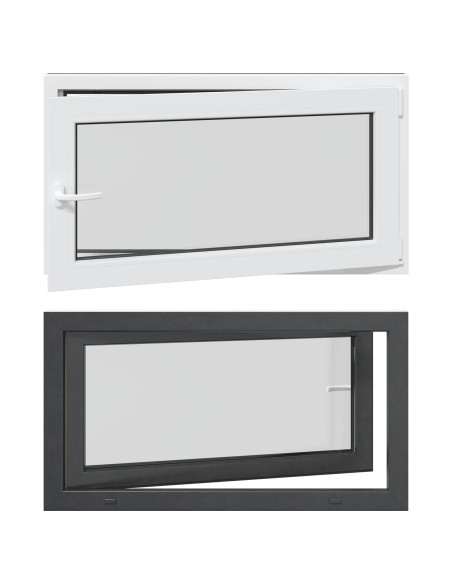 Finestra per Soffitta RISOR Antracite 110 x 60 cm PVC e Vetro