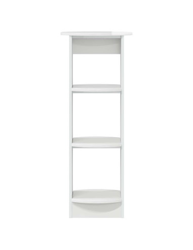 Mobile laterale Bianco Lucido 40 x 40 x 100 cm