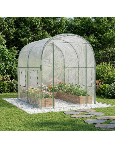 Serra con telaio 160 x 200 x 192,5 cm PVC Trasparente