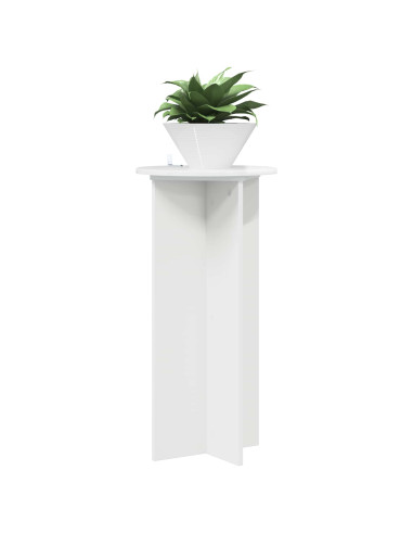 Supporto per piante 2 pcs Bianco Lucido 40 x 40 x 80 cm