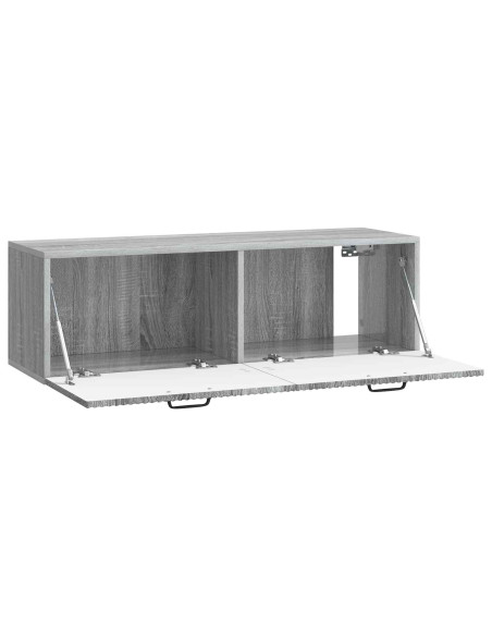 Mobile Porta TV da Muro Grigio Sonoma 98 x 31 x 30 cm