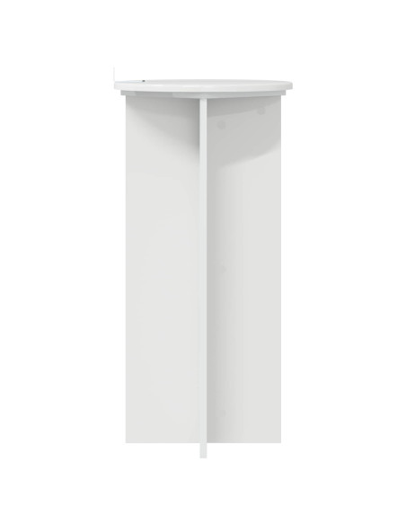 Supporto per piante 2 pcs Bianco Lucido 40 x 40 x 80 cm