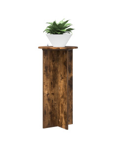 Supporto per piante 2 pcs Rovere Fumo 40 x 40 x 80 cm 2