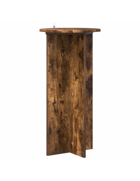 Supporto per piante 2 pcs Rovere Fumo 40 x 40 x 80 cm