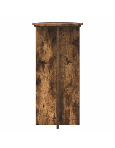 Supporto per piante 2 pcs Rovere Fumo 40 x 40 x 80 cm