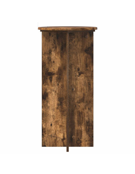Supporto per piante 2 pcs Rovere Fumo 40 x 40 x 80 cm