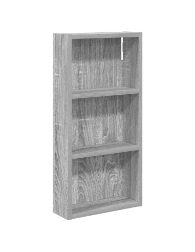 Armadio da bagno a muro Sonoma grigia 30 x 10 x 60,5 cm
