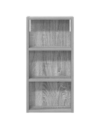 Armadio da bagno a muro Sonoma grigia 30 x 10 x 60,5 cm