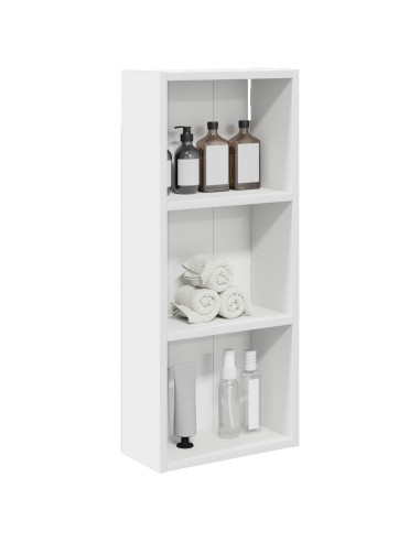 Armadio da bagno a muro con lo scaffale Bianco 30 x 14 x 70 cm
