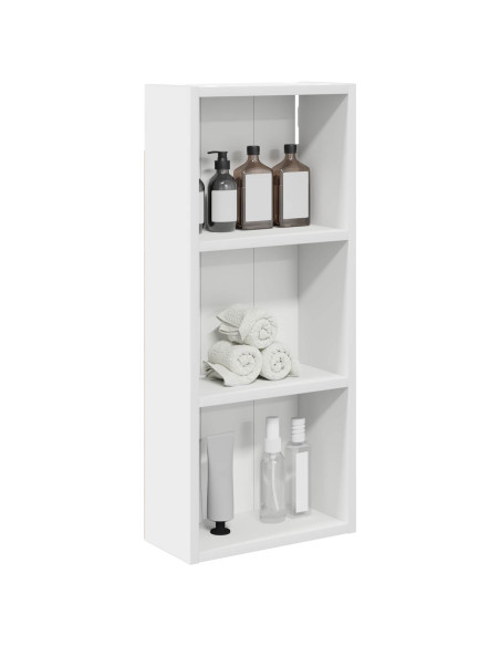 Armadio da bagno a muro con lo scaffale Bianco 30 x 14 x 70 cm