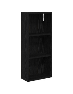 Armadio da bagno a muro Rovere Nero 30 x 14 x 70 cm 2