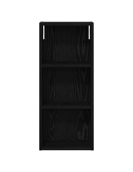 Armadio da bagno a muro Rovere Nero 30 x 14 x 70 cm