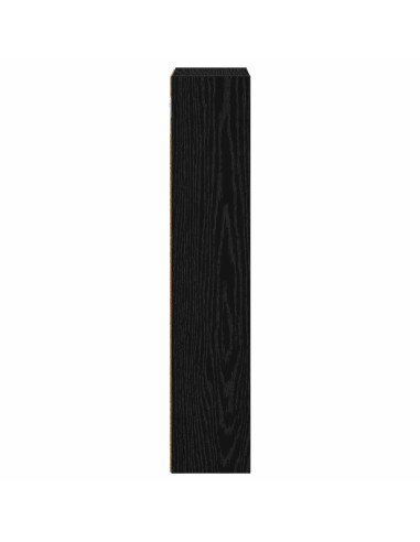 Armadio da bagno a muro Rovere Nero 30 x 14 x 70 cm