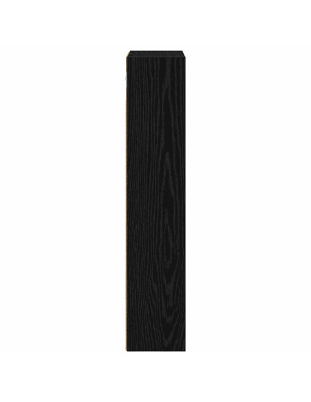Armadio da bagno a muro Rovere Nero 30 x 14 x 70 cm