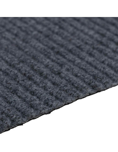 Runner in Moquette Grigio 80 x 300 cm Tessuto