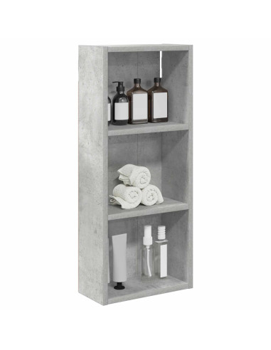 Armadio da bagno a muro Grigio Cemento 30 x 14 x 70 cm