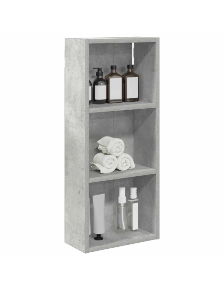Armadio da bagno a muro Grigio Cemento 30 x 14 x 70 cm