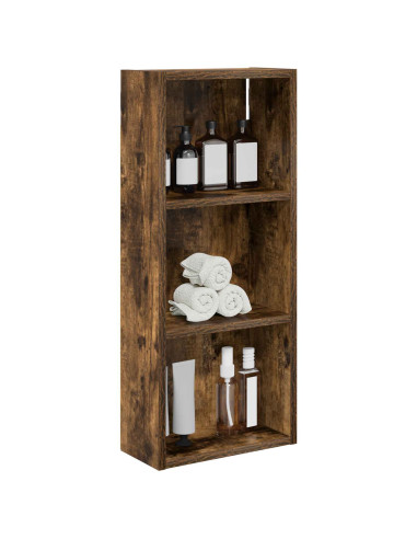 Armadio da bagno a muro Quercia Affumicata 30 x 14 x 70 cm