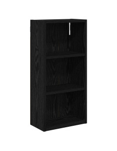 Armadio da bagno a muro Rovere Nero 30 x 16 x 62,5 cm 2
