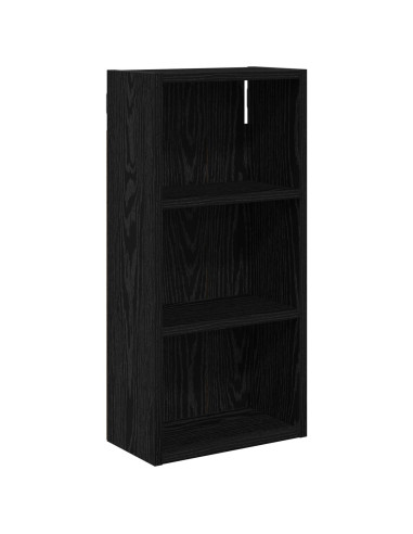 Armadio da bagno a muro Rovere Nero 30 x 16 x 62,5 cm