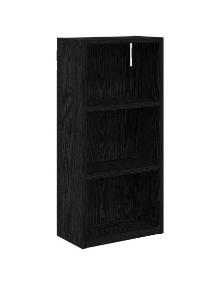 Armadio da bagno a muro Rovere Nero 30 x 16 x 62,5 cm