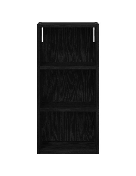 Armadio da bagno a muro Rovere Nero 30 x 16 x 62,5 cm