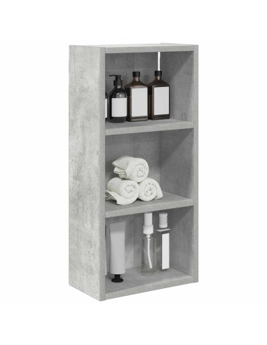 Armadio da bagno a muro Grigio Cemento 30 x 16 x 62,5 cm