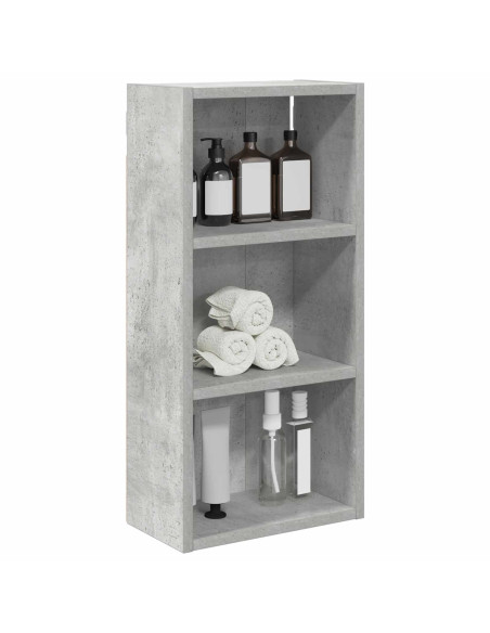 Armadio da bagno a muro Grigio Cemento 30 x 16 x 62,5 cm