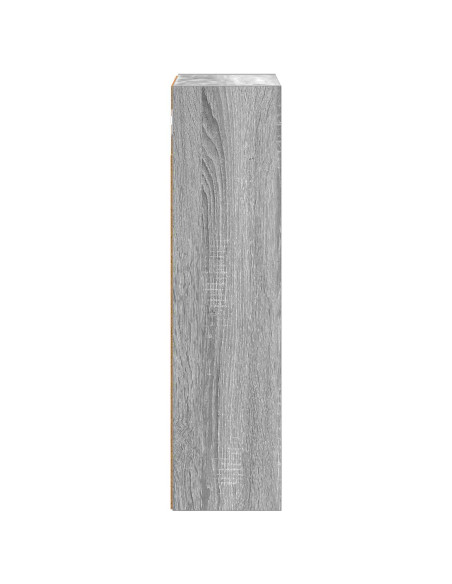 Armadio da bagno a muro Sonoma grigia 30 x 16 x 62,5 cm