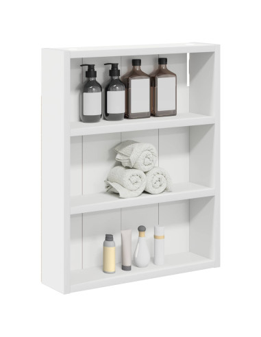 Armadio da bagno a muro con lo scaffale Bianco 40 x 10 x 50 cm