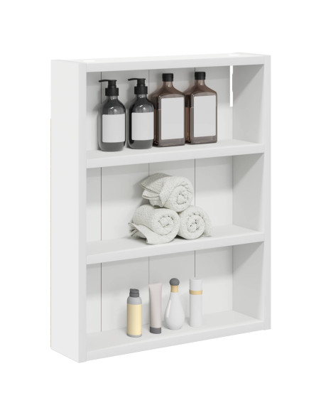 Armadio da bagno a muro con lo scaffale Bianco 40 x 10 x 50 cm