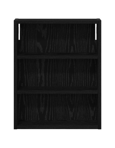 Armadio da bagno a muro Rovere Nero 40 x 10 x 50 cm