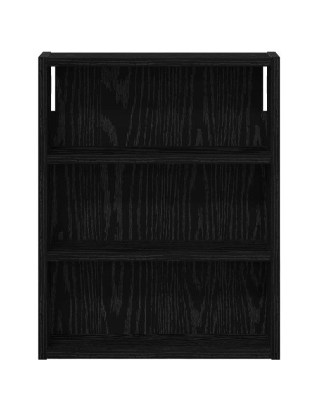 Armadio da bagno a muro Rovere Nero 40 x 10 x 50 cm