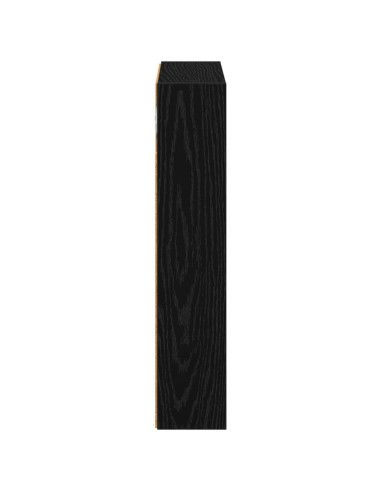 Armadio da bagno a muro Rovere Nero 40 x 10 x 50 cm