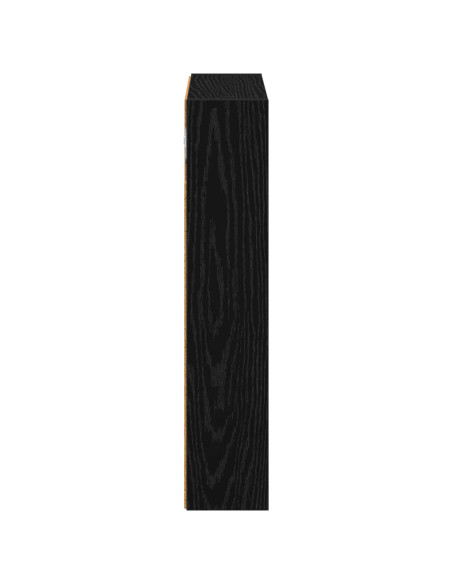 Armadio da bagno a muro Rovere Nero 40 x 10 x 50 cm
