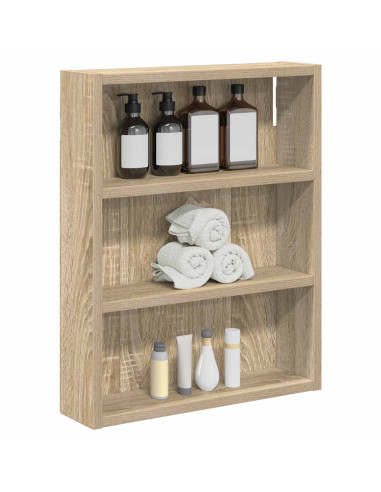Armadio da bagno a muro Rovere Sonoma 40 x 10 x 50 cm