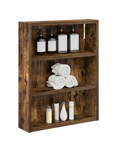 Armadio da bagno a muro Quercia Affumicata 40 x 10 x 50 cm
