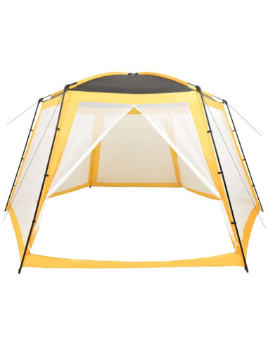 Tenda per Piscina in Tessuto 590x520x250 cm Gialla