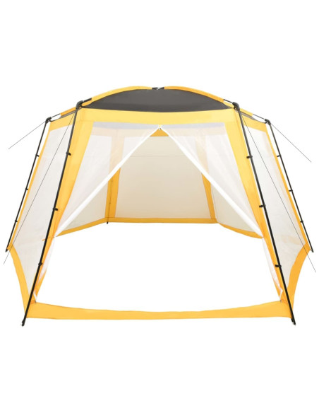 Tenda per Piscina in Tessuto 590x520x250 cm Gialla