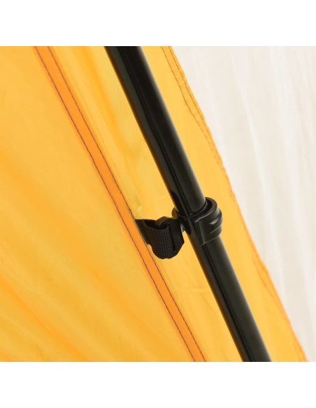 Tenda per Piscina in Tessuto 590x520x250 cm Gialla