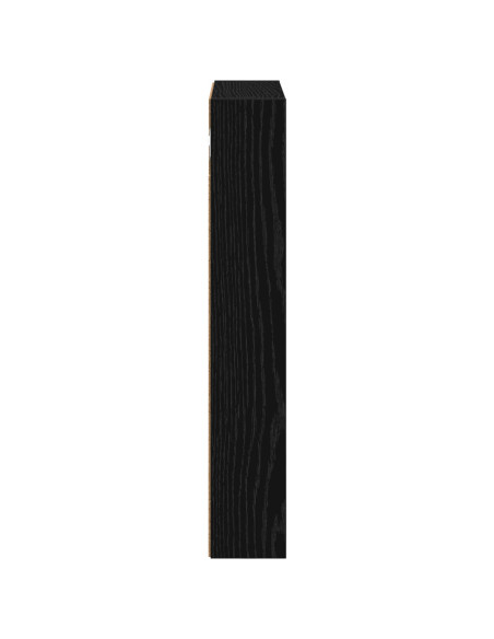 Armadio da bagno a muro Rovere Nero 40 x 10 x 60,5 cm