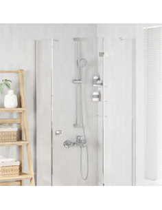 Set di Sistema Doccia Cromato 101 cm Acciaio Inox