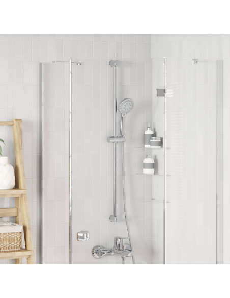 Supporto per Testa di Doccia Cromato 101 cm Acciaio Inox