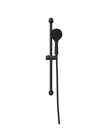 Set di Sistema Doccia Nero 71 cm Acciaio Inox